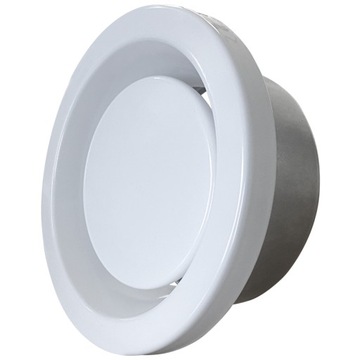 Anemostat wywiewny izolowany 125mm zawór + ramka