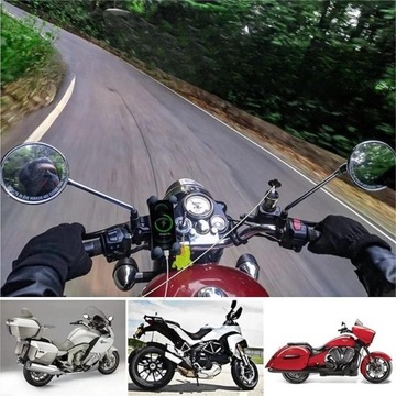 ŁADOWARKA MOTOCYKLOWA GNIAZDO DIN (BMW) PD 3.0 USB C WOLTOMIERZ WYŁĄCZNIK