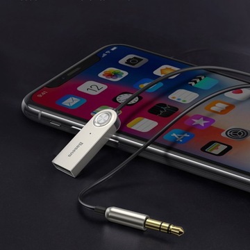 ЗВУКОВОЙ ПРИЕМНИК BASEUS BLUETOOTH 5.0 РАЗЪЕМ AUX ADAPTER 3.5 USB-МИКРОФОН