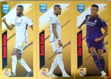 PANINI naklejki FIFA 365 2024 NAKLEJKA 167 a b c REAL RUDIGER ALABA MILITAO