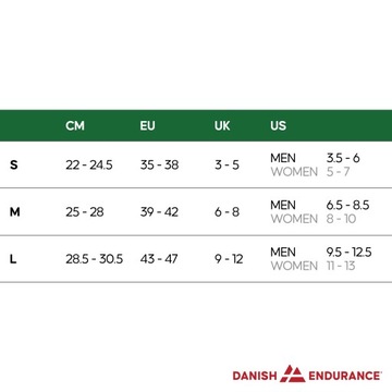 Skarpetki DANISH ENDURANCE Sportowe, do Biegania, 3-pak, 43-47