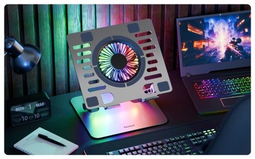 РЕГУЛИРУЕМАЯ охлаждающая подставка для ноутбука Huzaro Hold 4.0 RGB