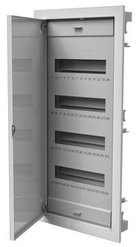 ROZDZIELNICA MODUŁOWA PAWBOL SKRZYNKA PODTYNKOWA 4x12MODUŁÓW METALOWE DRZWI