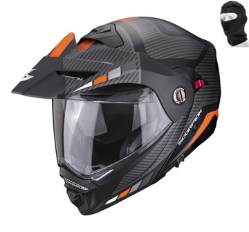 SCORPION KASK ADX-2 CAMINO MAT BK-SIL-ORANGE XL