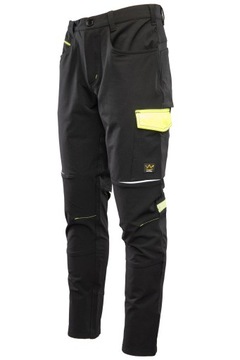 Spodnie robocze CZARNE SOFTSHELL SEVEN KINGS RIVAL 58