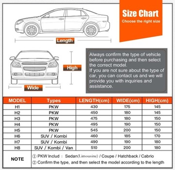 Pokrowiec ochronny 490 - 510 cm na samochód SUV na grad wodoodporny XL H8