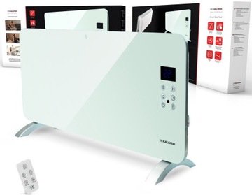 GRZEJNIK Elektryczny ENERGOOSZCZĘDNY 2000W WiFi APLIKACJA SZKLANY TERMOSTAT