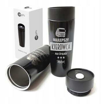 Kubek termiczny PREZENT dla kierowcy TATY MĘŻA GRACZA SPORT Twój Grawer