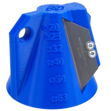 КАЛИБРАТОР ДЛЯ ПЭ ТРУБ ДИАМЕТРОМ 20 - 63 ММ С ЛЕЗВИЕМ