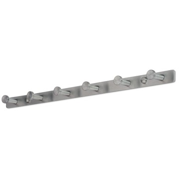 WIESZAK ŚCIENNY DO PIWNICY WIESZAK ŚCIENNY DO GARAŻU INOX 6 HAKÓW SOLIDNY