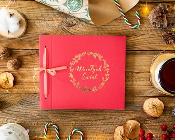 Новогодний фотоальбом ВЕНОК наклеенный 13х18 10х15