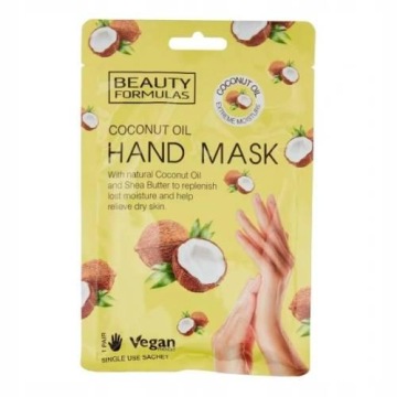 BEAUTY FORMULAS Maska z olejem kokosowym, 1 para