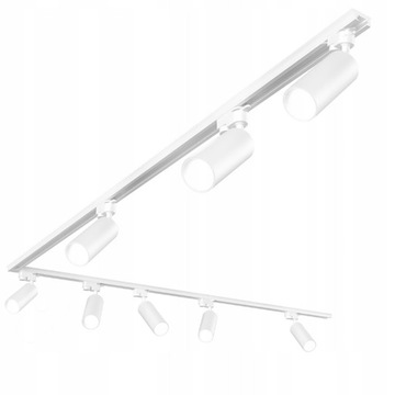 Zestaw Szynoprzewód Szyna 3m + 8x Lampa GU10 LED