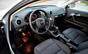 Audi A3 8P Hatchback 3d 1.6 102KM 2009 Audi A3 Klimatyzacja, Ksenony, Podgrzewane fotele, Czujniki parkowania tyl, zdjęcie 4