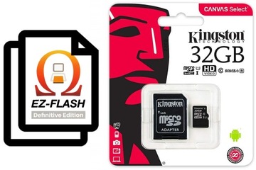 Karta micro SD skonfigurowana do EZ-Flash Omega DE