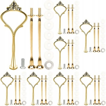 10 шт. стержней ТРЕХЭТАЖНАЯ ПОДСТАВКА ДЕРЖАТЕЛЬ ТАРЕЛКИ