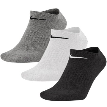 Ponožky Nike Everday LTWT NS 3PR sivá, biela, čierna SX7678 964 34-38