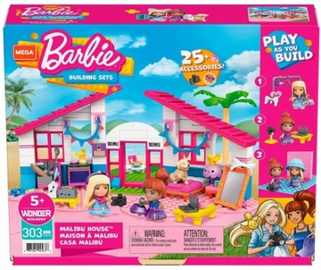 KLOCKI LEGO GWR34-MEGA DOM BARBIE KLOCKI DOM W MALIBU 303EL.
