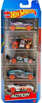 HOT WHEELS ACTION 5-PAK AUTKA SAMOCHODY HFV85 1:64