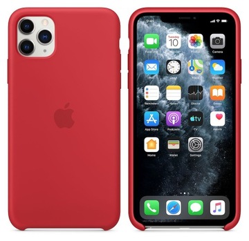 Etui silikonowe iPhone 11 PRO MAX (Czerwony)
