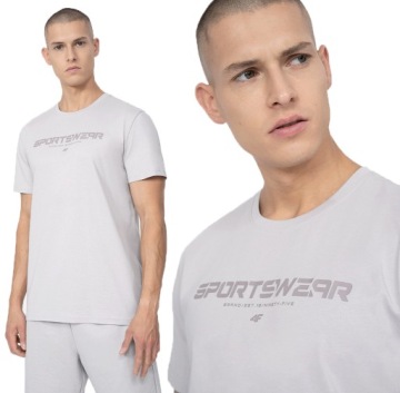 МУЖСКАЯ СПОРТИВНАЯ ФУТБОЛКА 4F ИЗ ХЛОПКА