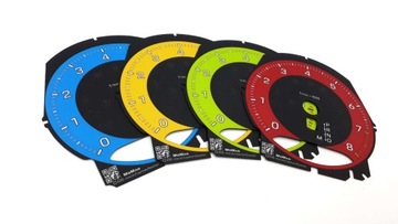 PORSCHE MACAN 2021+ BLAU EDITION KOTOUČE PŘÍSTROJOVÁ DESKA CUSTOM BUDÍKY NÁHRADA