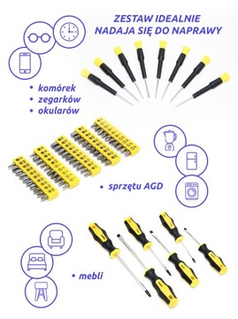 НАБОР ОТВЕРТОК, БИТА С МАГНИТОМ, 65 ШТ., WMC КОРПУС