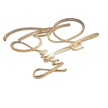 Золотой топпер для торта, декор для торта OH Baby Shower, золотое зеркало из плексигласа