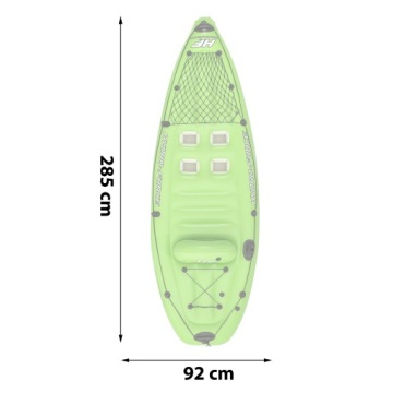 Надувной понтонный каяк для плавания с веслами для рыбалки, насос 285см Bestway