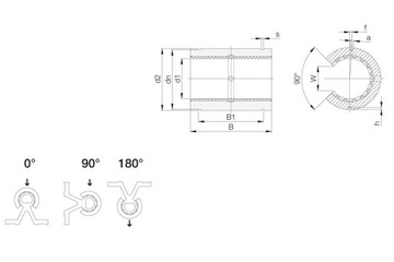Łożysko ślizgowe otwarte DryLin R OJUM-01-30 IGUS