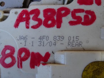 AUDI A3 8P 8P4 5D SPORTBACK ZÁMEK DVEŘE LEVÝ ZADNÍ 8 PIN 8PIN 4F0839015