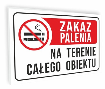 Tabliczka zakaz palenia, zakaz palenia papierosów i e-papierosów