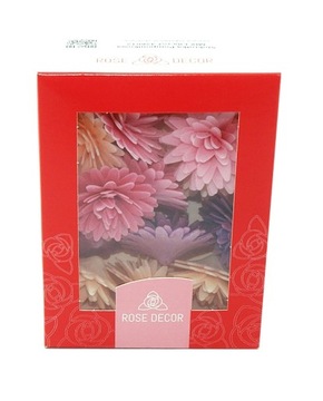 УКРАШЕНИЕ ВАФЕЛЬНОГО ТОРТА «ЦВЕТЫ РОМАШКИ» 12 ШТ.