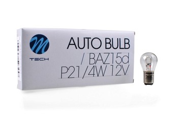 Żarówka P21/4W BAZ15D 12V M-TECH STOP