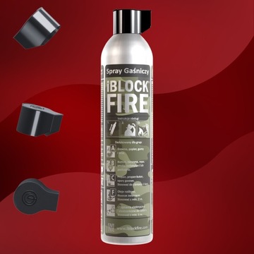 GAŚNICA BIWAK SURVIVAL ABCF+E 100%BIO SPRAY GAŚNICZY iBlockFIRE MILITARY