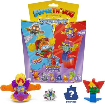 SUPER ZINGS THINGS 10 SERIA 2 JETY 4 FIGURKI 4/6