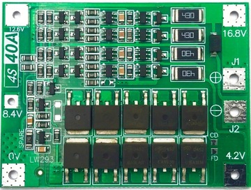 Балансировочный модуль BMS 4S 40А