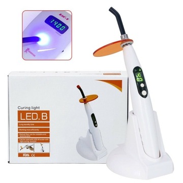 BEZPRZEWODOWA LAMPA DENTYSTYCZNA DO UTWARDZANIA REGULOWANY CZAS PRACY