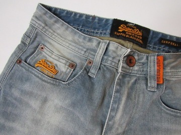 Superdry Super DRY ORYGINALNE Jeansowe SPODENKI 28