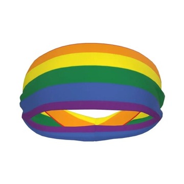 Rainbow Pride LGBT Headband Sweat Bandage Hai