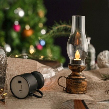 Elektroniczna Lampa Naftowa Bateria Stołowa L