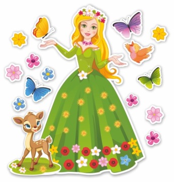 DEKORACJA wiosenna PANI WIOSNA duża dwustronna WW1