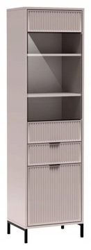 Witryna Szklana Nowoczesna Cashmere Szuflada Salon