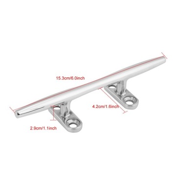 УБОРКА ДЛЯ ЛОДКИ ИЗ НЕРЖАВЕЮЩЕГО СЕРЕБРЯ, ДЛИНА 6 ДЮЙМОВ