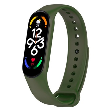 PASEK OPASKA SPORTOWA DO XIAOMI MI BAND 5/6/7 |ARMY GREEN