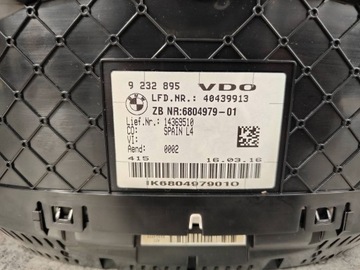 BMW F30 F31 F32 F36 PŘÍSTROJOVÁ DESKA BUDÍKY BENZÍN 6WA HUD EVROPA 6804979