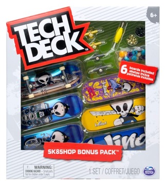 TECH DECK ZESTAW SK8SHOP 6 DESKOROLEK + AKCESORIA