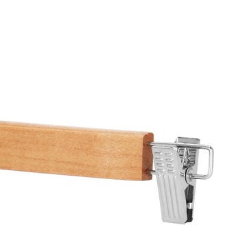 ВЕШАЛКИ-ЗАЖИМЫ «ЛЯГУШКА» ДЛЯ ЮБОК, БРЮК, ОДЕЖДЫ, 2 шт, ДЕРЕВЯННЫЕ ДЛЯ ГАРДЕРОБА x2