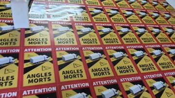 НАКЛЕЙКА ANGLES MORTS 25 см x 17 см TIR ФРАНЦИЯ