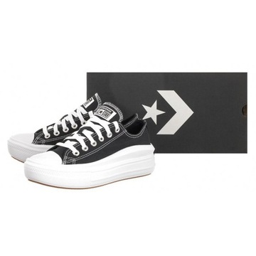 Buty Damskie Trampki na Platformie Converse CT All Star 570256C Czarne